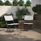 Flash Furniture Black/White PE Rattan Folding Bistro Chairs, 2PK 2-FV-FWA086-BLK-WHT-GG - alternate 7